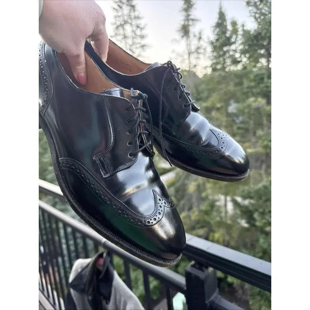 Johnston & Murphy Men’s Black Leather Oxford Dress Shoes Size 10 D Optima